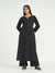 Classic Black Pinstripe Kurta Set