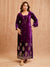 PURPLE VELVET FESTIVE TUNIC