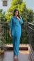 SHREYA SHARMA IN BLUE SEQUIN COTTON CO-ORD SET