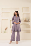 GUNJAN LADHA IN LILAC CUT WORK TUNIC AND BOTTOM SET