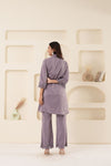GUNJAN LADHA IN LILAC CUT WORK TUNIC AND BOTTOM SET