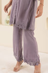 GUNJAN LADHA IN LILAC CUT WORK TUNIC AND BOTTOM SET