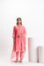 PINK MUSLIN PLEATED KURTA SET