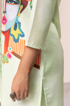 PASTEL ABSTRACT PRINTED TOP WITH PALAZZO