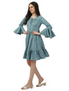POLKA TIRED WESTERN DRESS