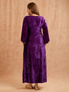 PURPLE VELVET FESTIVE TUNIC