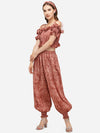 RED PRINTED AFGHANI BOTTOM