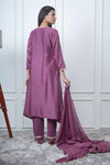 MAGENTA KALI KURTA SET WITH FIDA DUPATTA