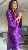 GUNJAN LADHA IN PURPLE VELVET FESTIVE TUNIC