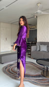 GUNJAN LADHA IN PURPLE VELVET FESTIVE TUNIC