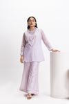 MOONFLOWER EMBROIDERED JACKET & TROUSER SET