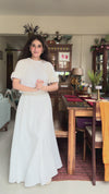 PANKHURI AWASTHI IN ORANGE CHINNON KURTA SET