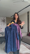 GUNJAN LADHA IN LILAC CUT WORK TUNIC AND BOTTOM SET